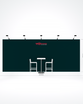 18m2 booth – 600x250cm wall print