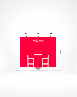 9m2 booth – 300x250cm cloth