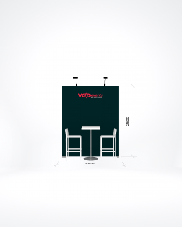 6m2 booth – 200x250cm wall print