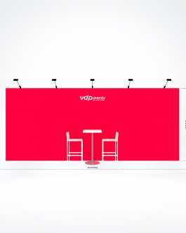 18m2 booth – 600x250cm cloth