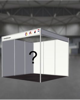 Bedrukte beurswand afwijkende afmeting