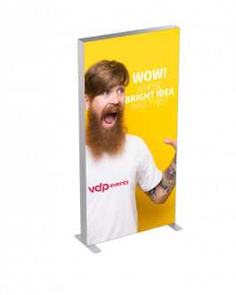 Lightframe 100X250CM incl. 1 bedrukt doek