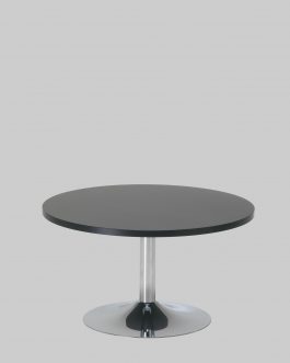 Salontafel TROMPET Ø80 Zwart / Chroom