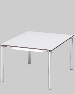 Salontafel ANGEL 80×65 Wit / Chroom