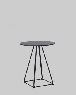 Zittafel IKON Ø80 Zwart / Zwart