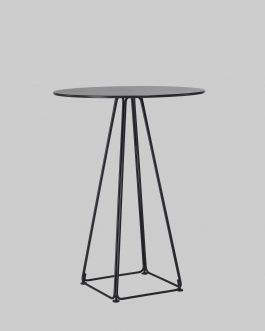 Statafel LUNAR Ø80 Zwart / Zwart