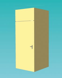 Afsluitbare naadloze bedrukte systeemberging 100x100x250cm (bxdxh)