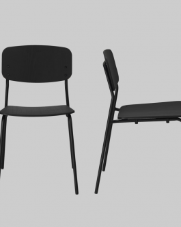 Stoel SANTIAGO Zwart / Zwart