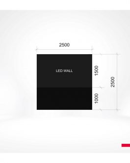 Led wall 250x150cm