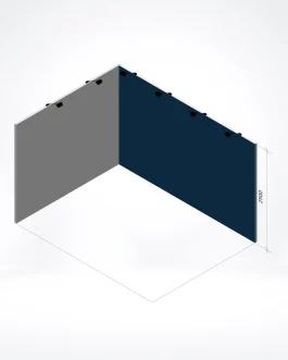 Full-color printed exhibition wall 4×2,5 meter