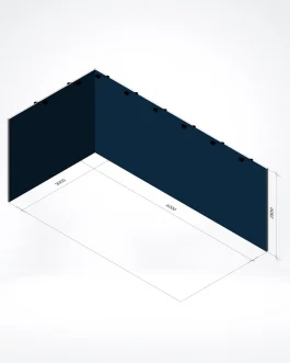 Fullcolor stand wall 900×250 CM (WxH)