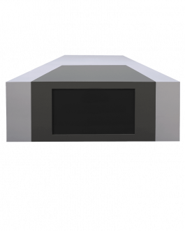 Debat tafel wit-grijs – 9 persoons, 100/210/330 cm