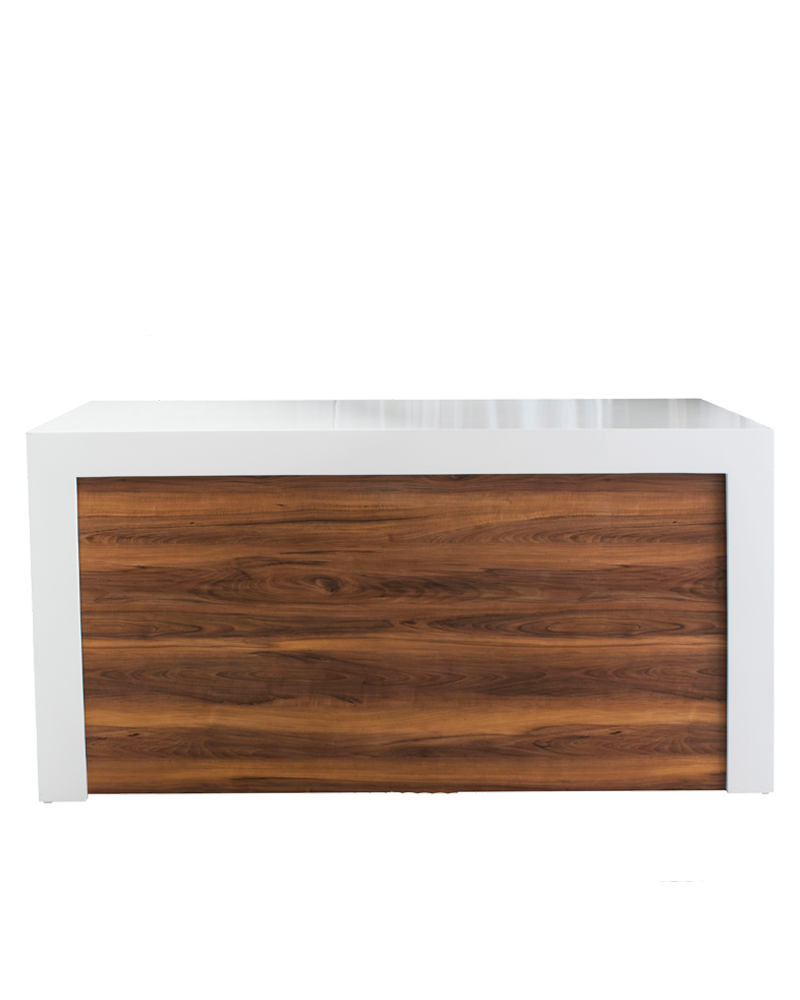 Counter wit met voorpaneel, dxbxh: 82x202x110