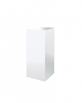 Sokkel + Draaiplateau 110/50 wit dxbxh: 50x50x110