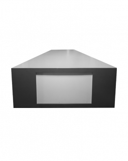 Debat tafel grijs – 5 persoons, 77/190/150 cm