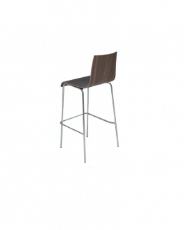 Bar stool dinner black/walnut