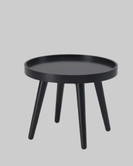 Salontafel ALMA Ø46 Zwart / Zwart