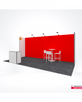 600x250cm Printed Booth Wall