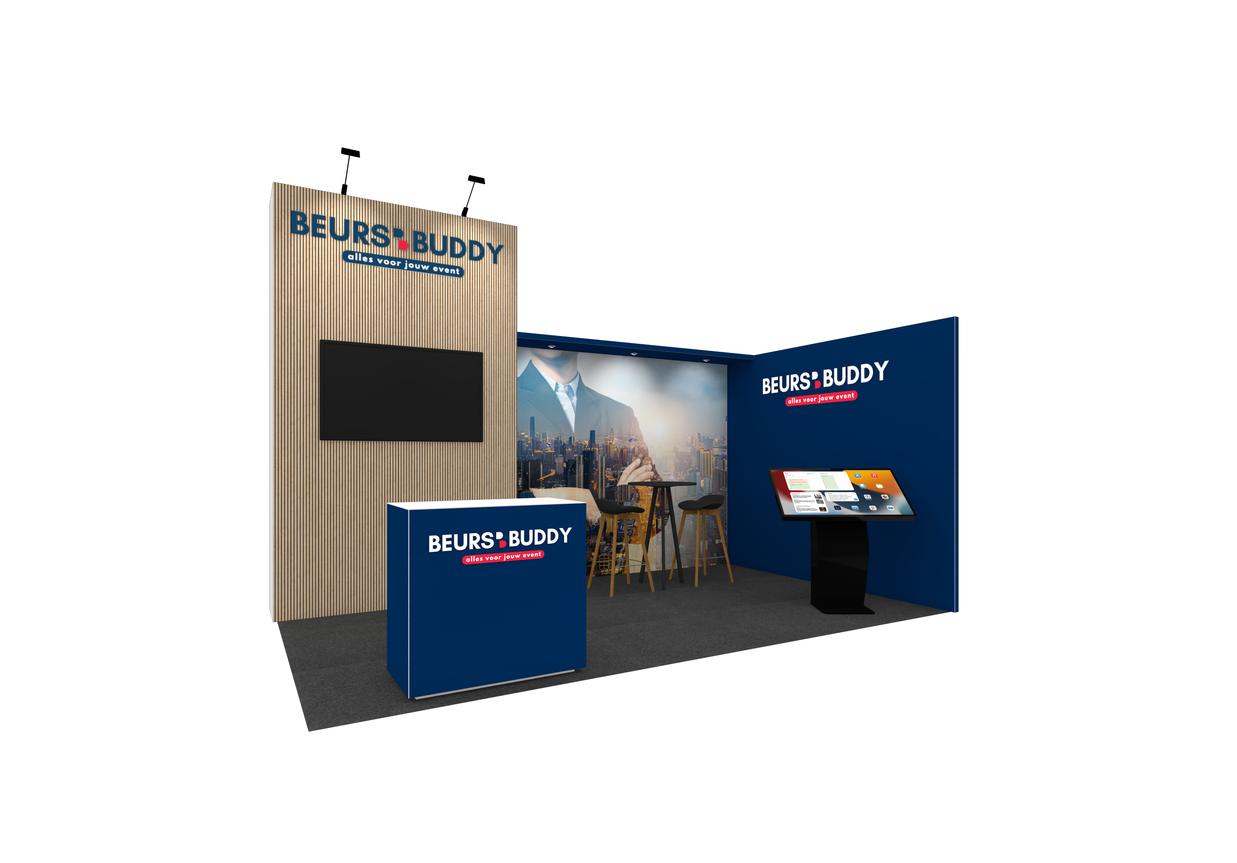 5X3 huur beursstand Steef with touch Kiosk