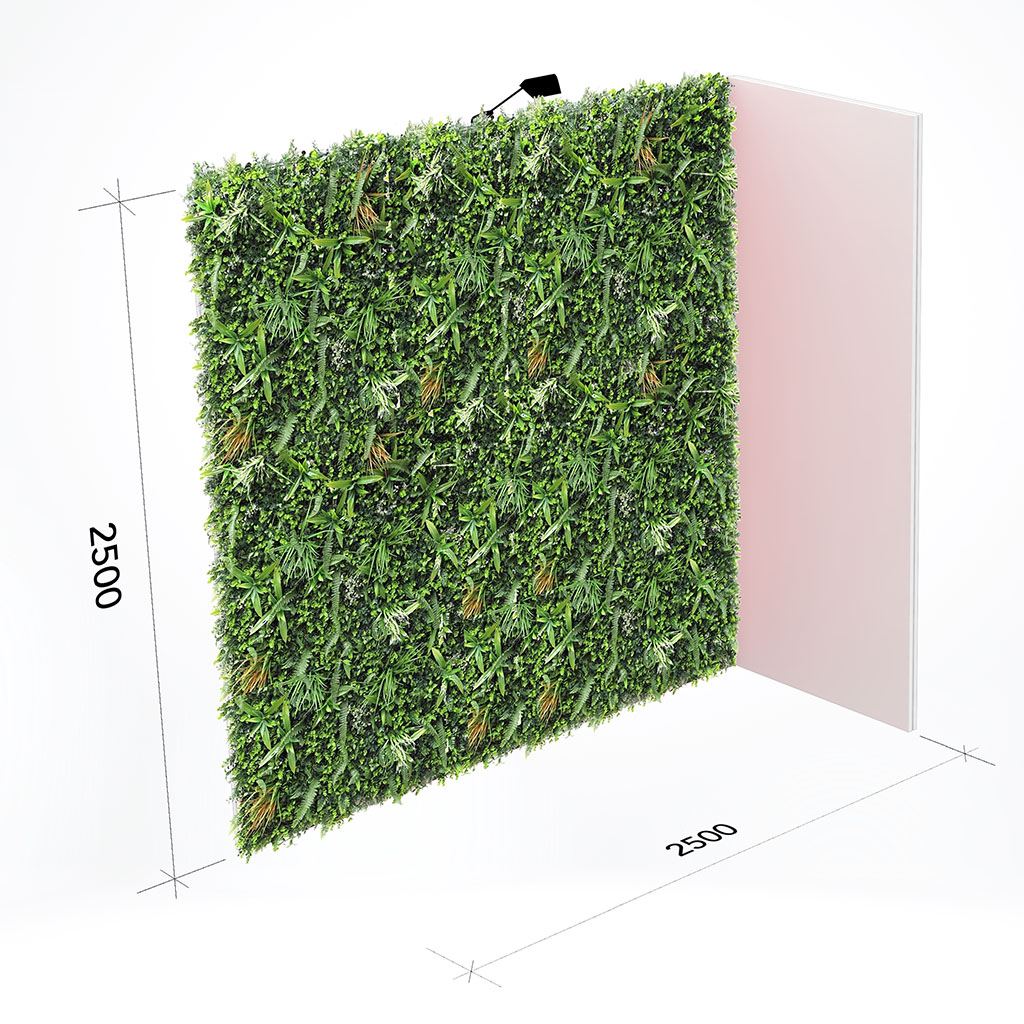 2,5x2,5 meter Plantenwand Jungle