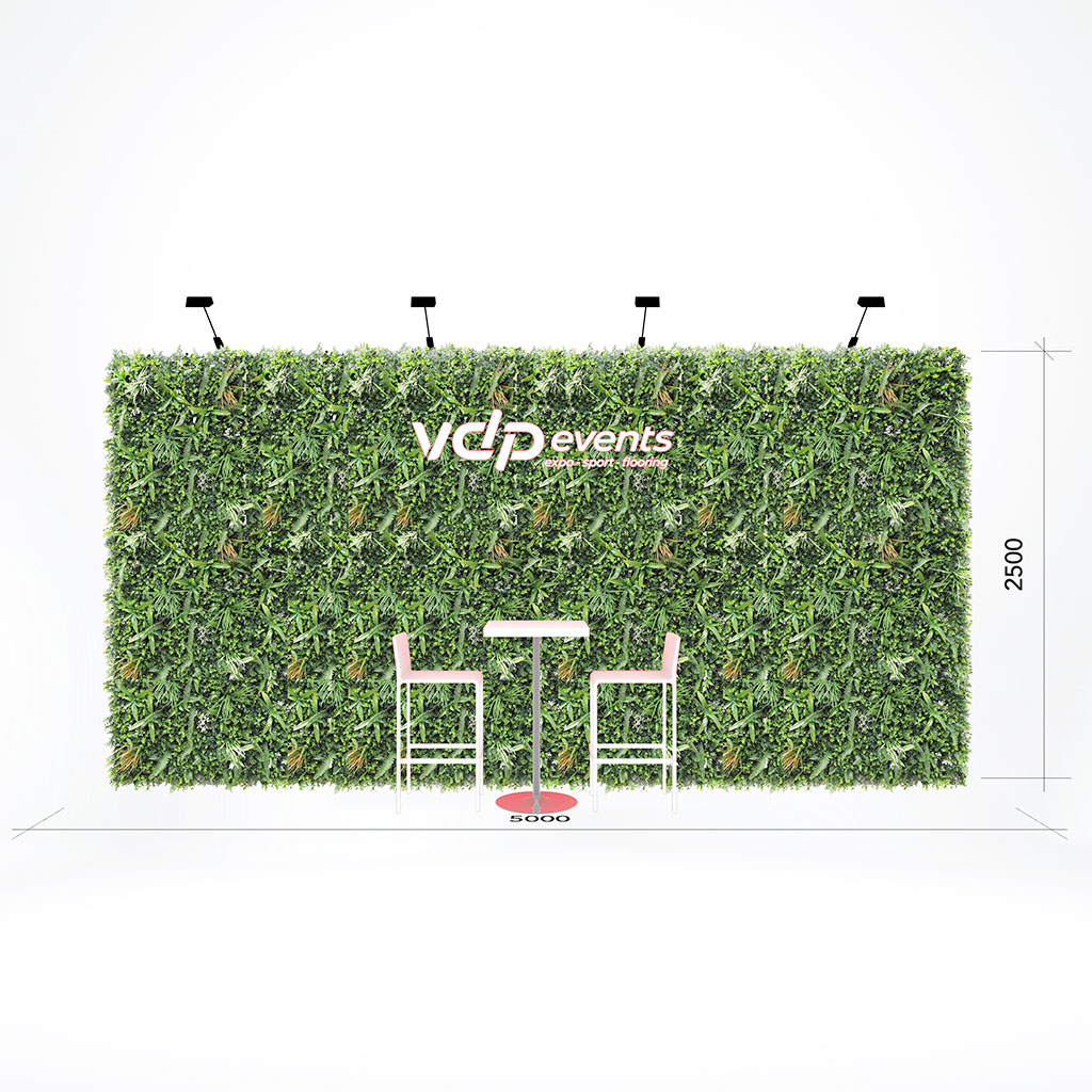 5x2,5 meter Plantenwand Jungle