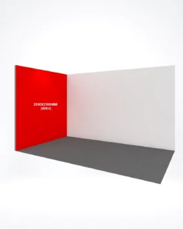 Fullcolor printed exhibition wall 250 × 250 cm (WxH)