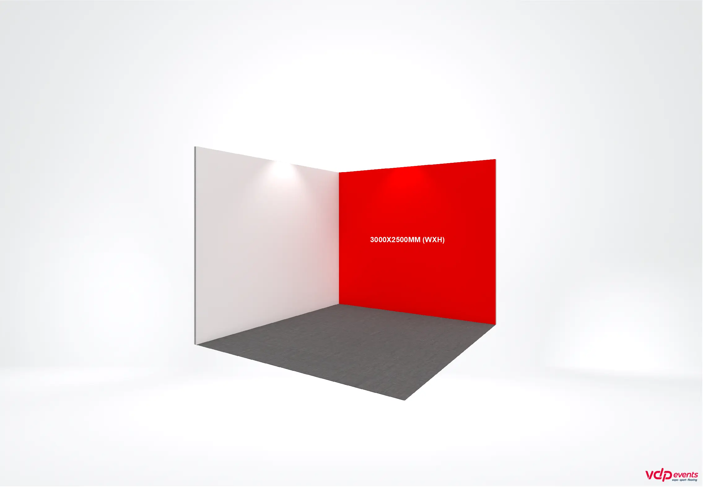 Fullcolor bedrukte beurswand 300×250 cm (bxh)