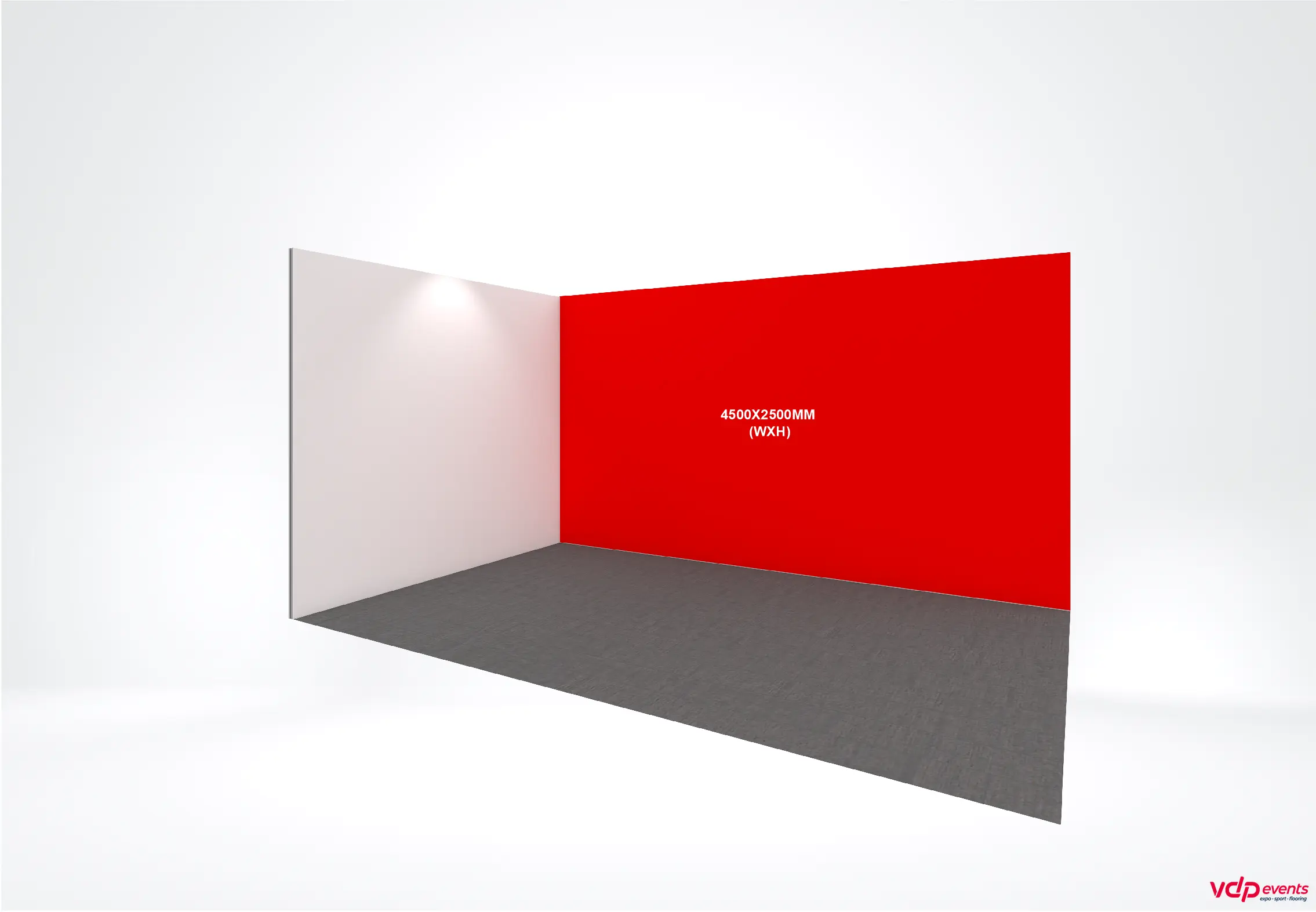 Fullcolor bedrukte beurswand 450×250 cm (bxh)