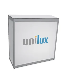 Afsluitbare balie Wit + Print