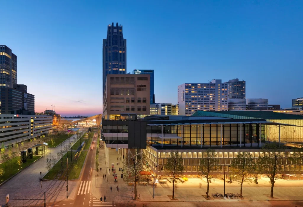 Buitenaanzicht de Doelen ICC Rotterdam