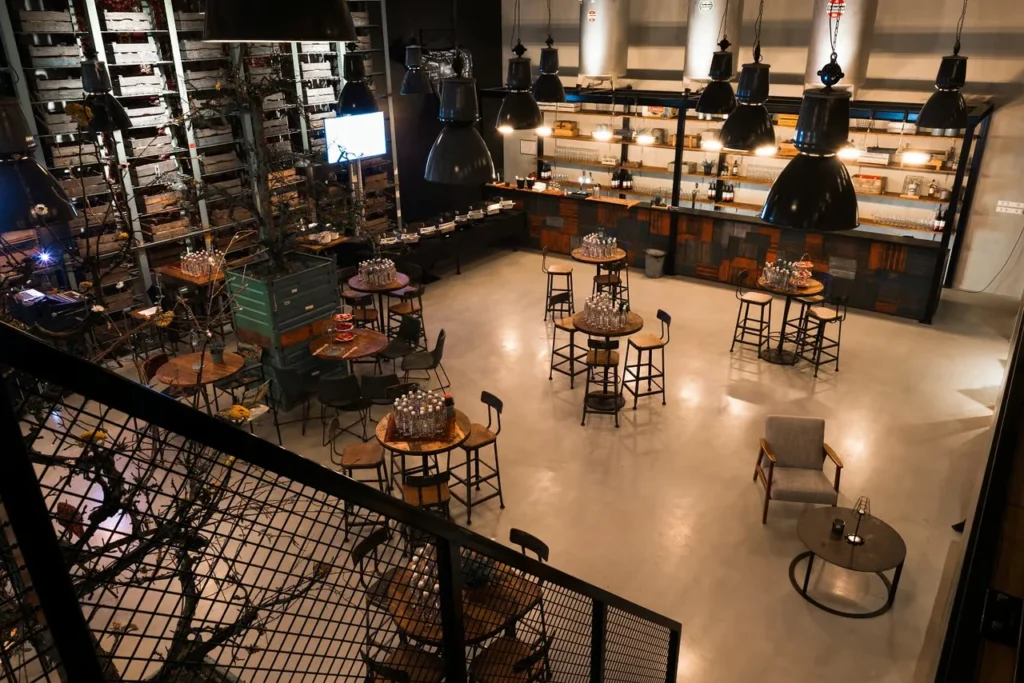 Midden Nederland Hallen – grand cafe bovenaanzicht