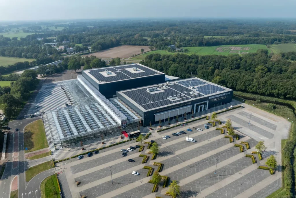 Midden Nederland Hallen – luchtfoto complex