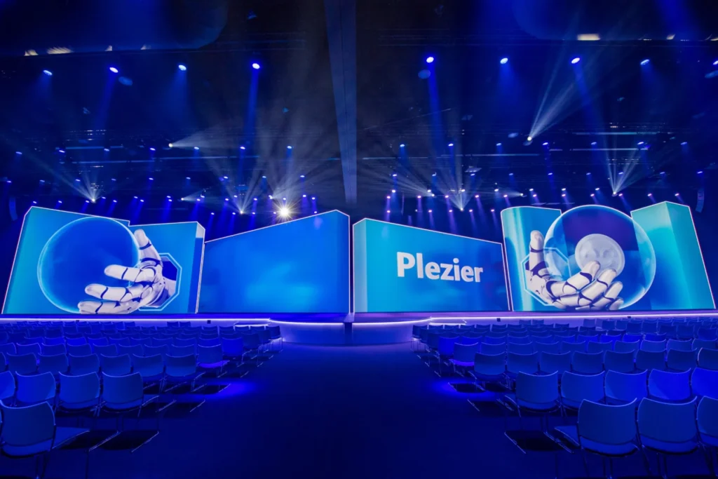 NBC Congrescentrum – locatie – 45 meter breed 3D projectiedecor