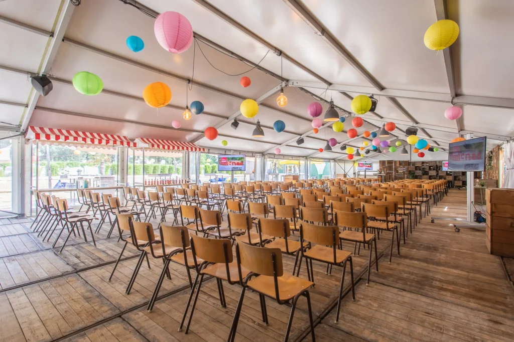 UP Events Amsterdam – locatie – BeachclUP 1 Theater Setup